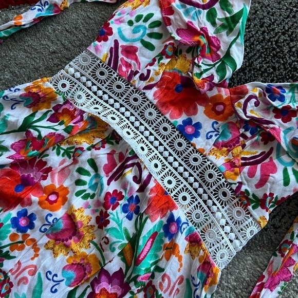 Sunshine 79 Bonita Floral Fringed MIDI Dress - Picture 4 of 8